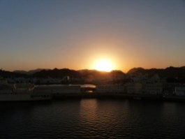 Oman-Muscat-Hafen-Sonnenuntergang-1