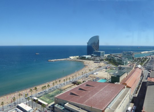 Barcelona-Strand-Luftaufnahme-1